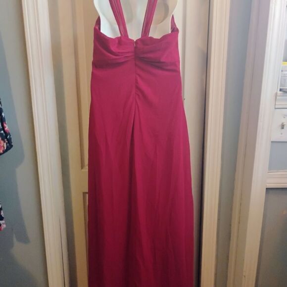Poly Usa Red Sweetheart Sleeveless Maxi Sundress - Picture 7 of 17